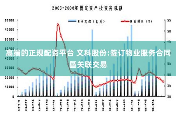 高端的正规配资平台 文科股份:签订物业服务合同暨关联交易