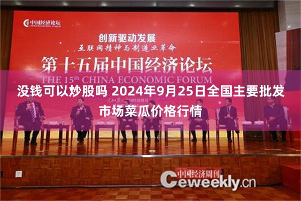 没钱可以炒股吗 2024年9月25日全国主要批发市场菜瓜价格行情