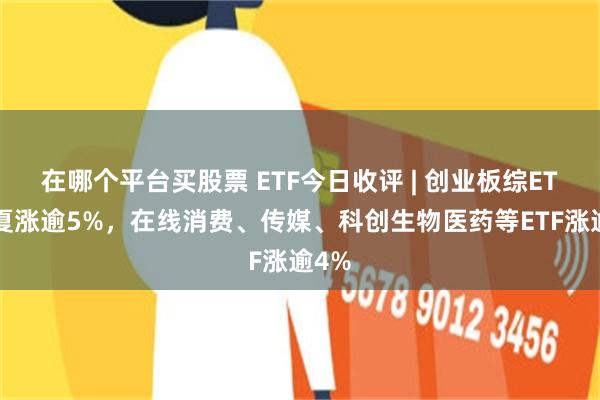 在哪个平台买股票 ETF今日收评 | 创业板综ETF华夏涨逾5%，在线消费、传媒、科创生物医药等ETF涨逾4%