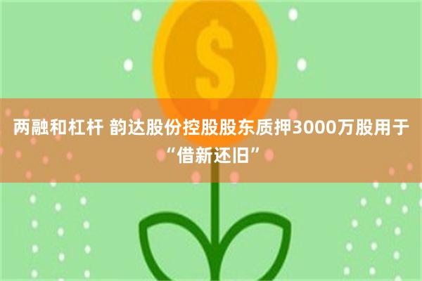 两融和杠杆 韵达股份控股股东质押3000万股用于“借新还旧”