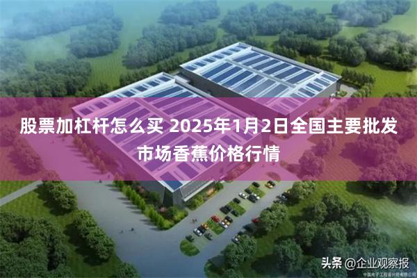 股票加杠杆怎么买 2025年1月2日全国主要批发市场香蕉价格行情