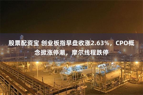 股票配资宝 创业板指早盘收涨2.63%，CPO概念掀涨停潮，摩尔线程跌停